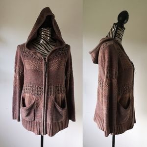Anthropologie - Left on Houston Cardigan - Brown/Grey Mix